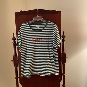 Guess horizontal stripe tee shirt